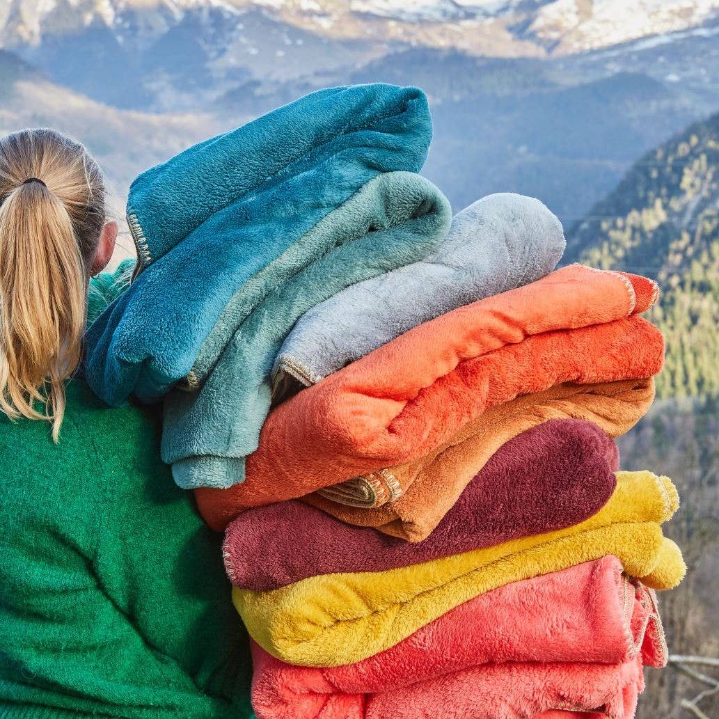 Manta Polar Bien au chaud Miel