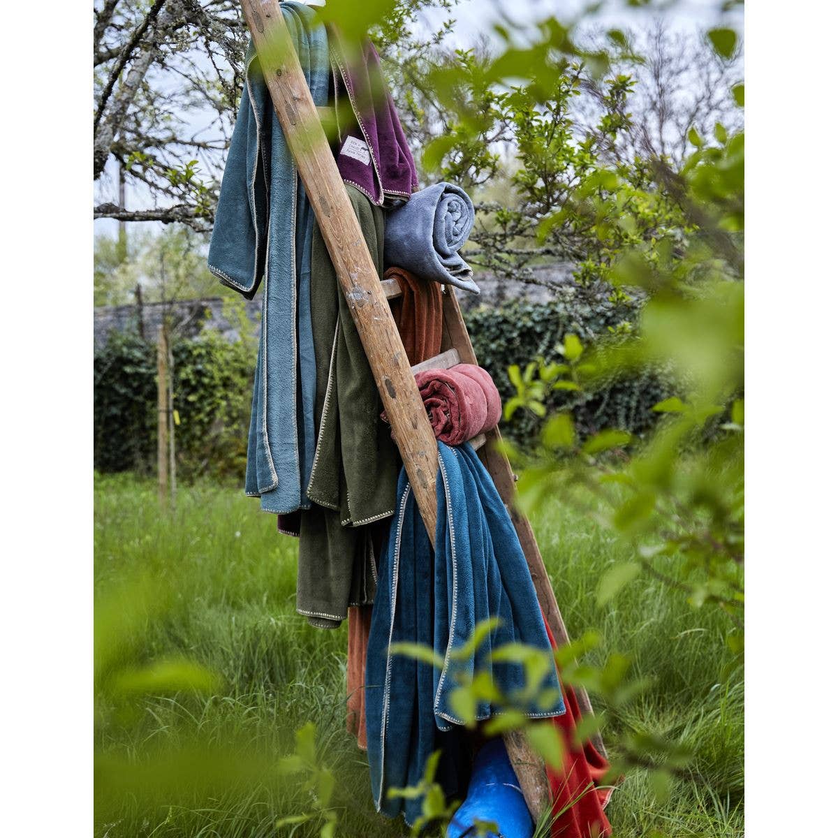 Manta polar azul Bien au chaud.