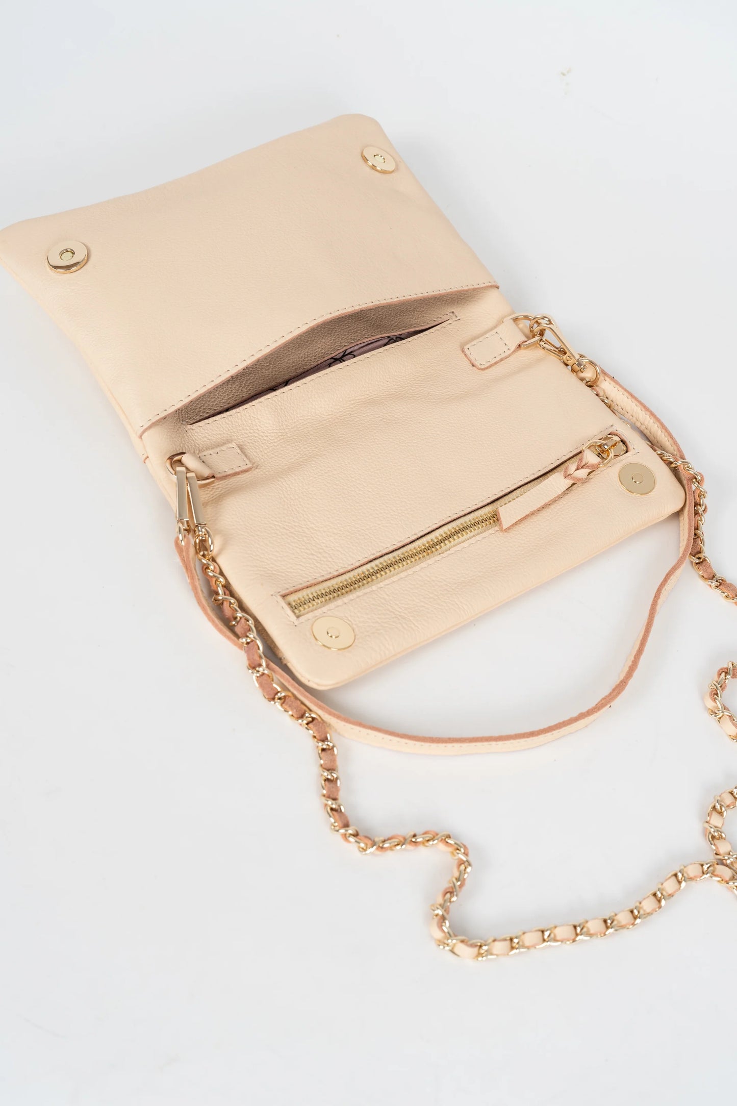 BANDOLERA PUCKET BEIGE