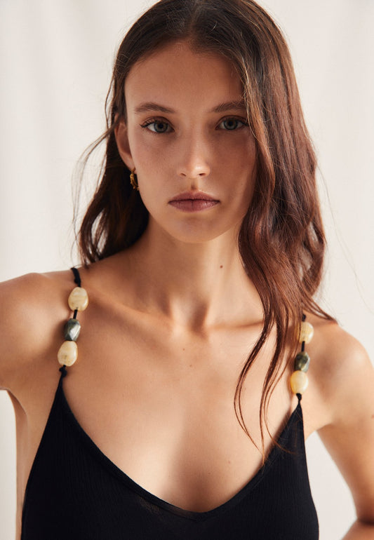 VESTIDO TIRANTRES NEGRO