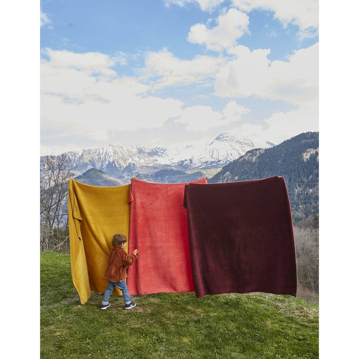 Manta polar bien calentita Rosa flamenco