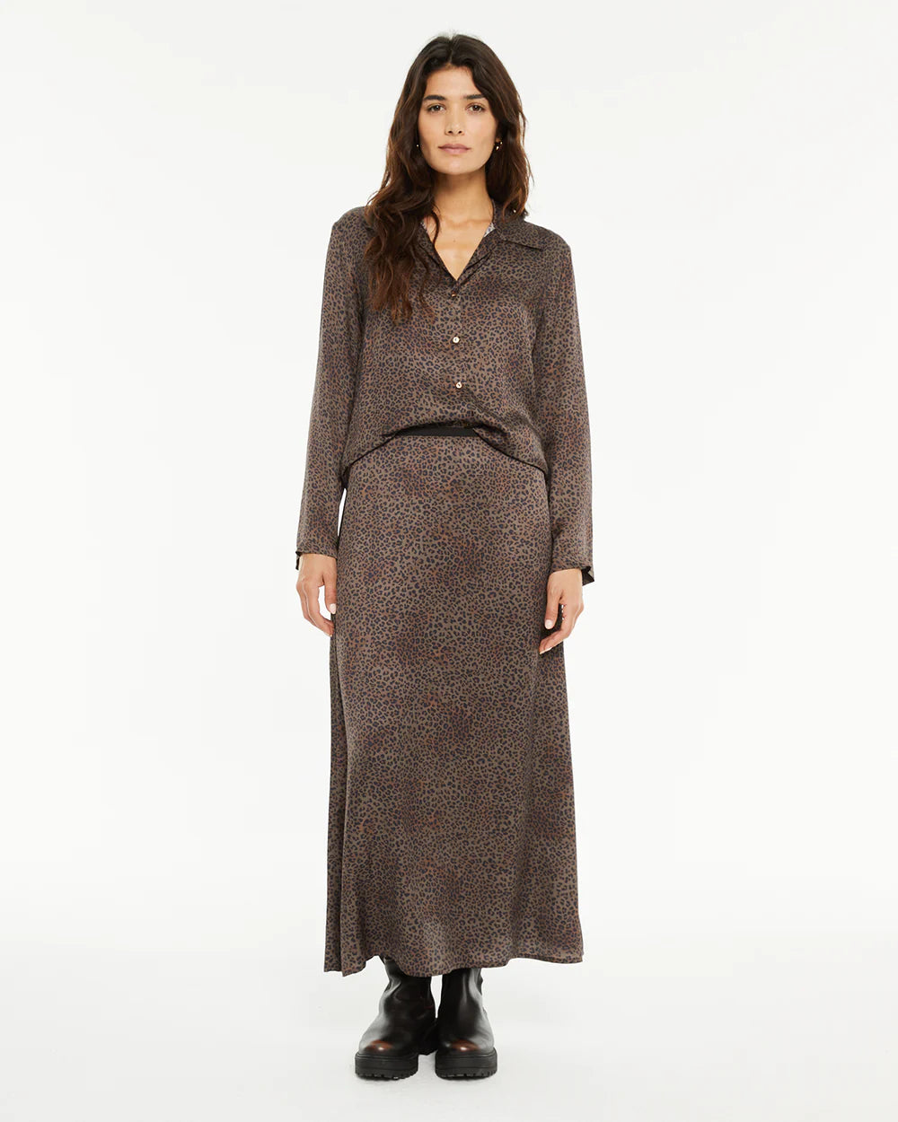 FALDA MIDI ANIMAL PRINT