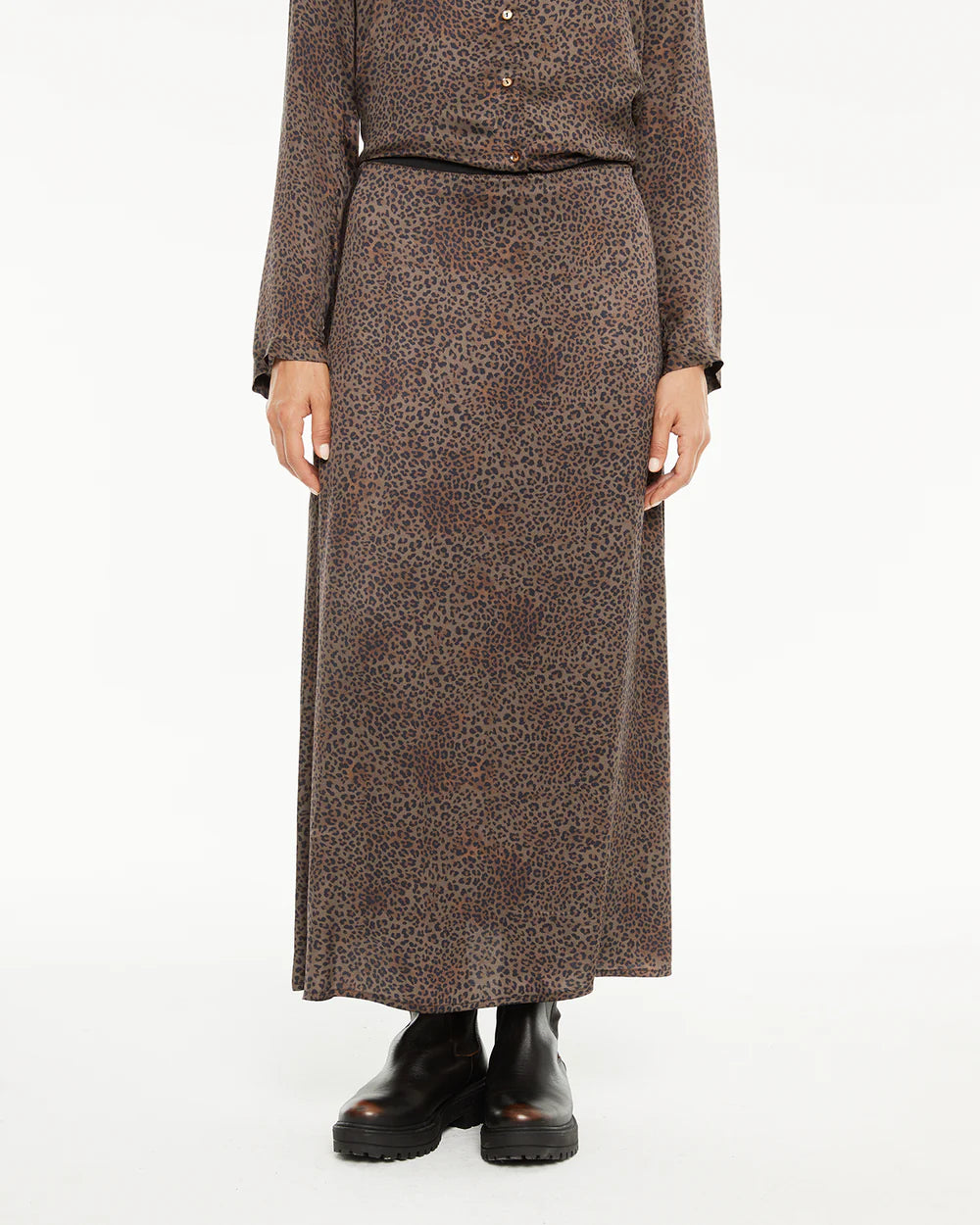 FALDA MIDI ANIMAL PRINT