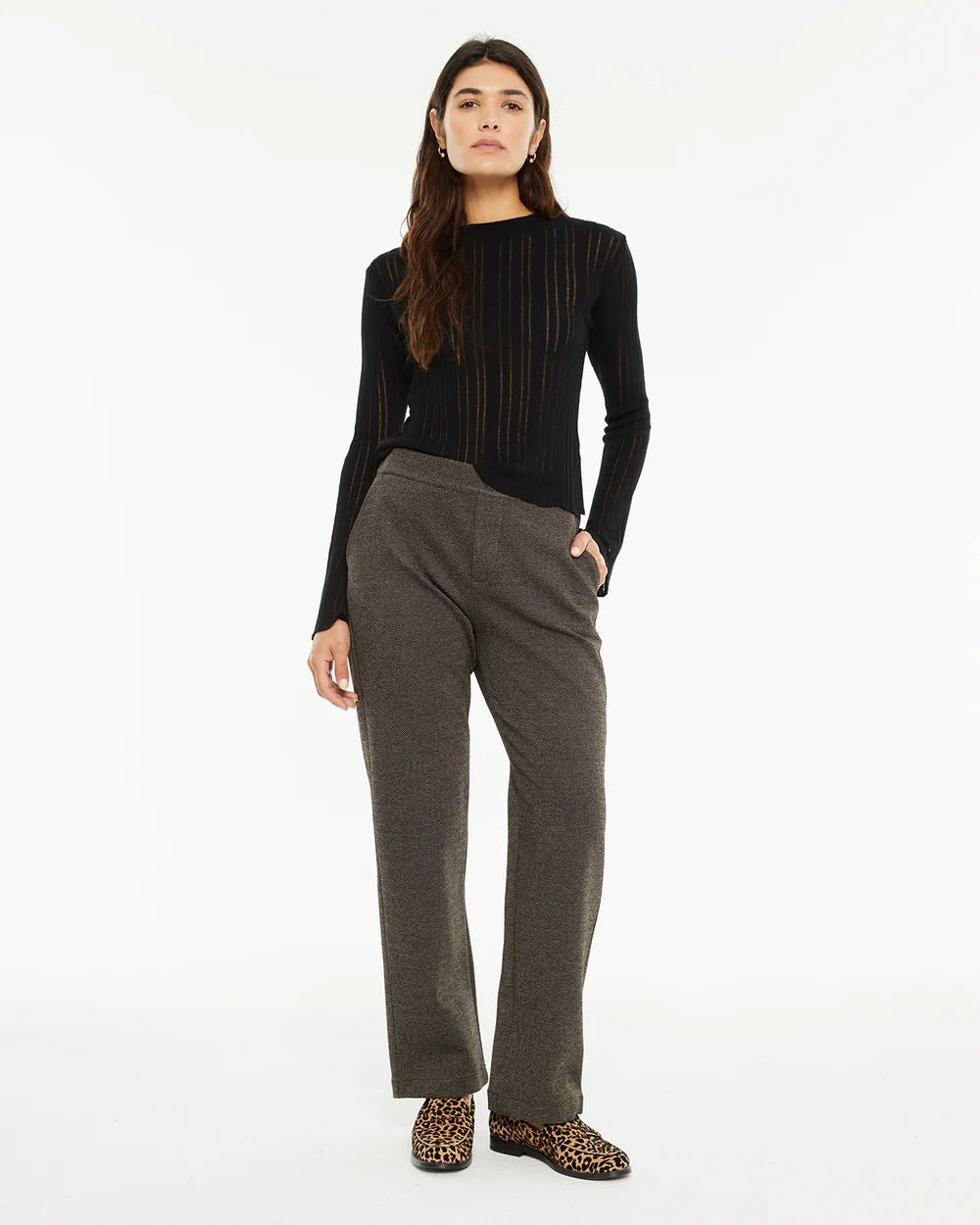 JERSEY AJUSTADO CON TRANSPARENCIAS