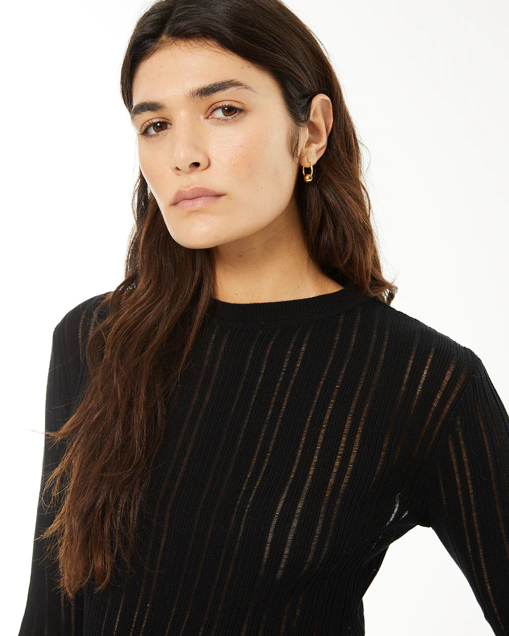 JERSEY AJUSTADO CON TRANSPARENCIAS