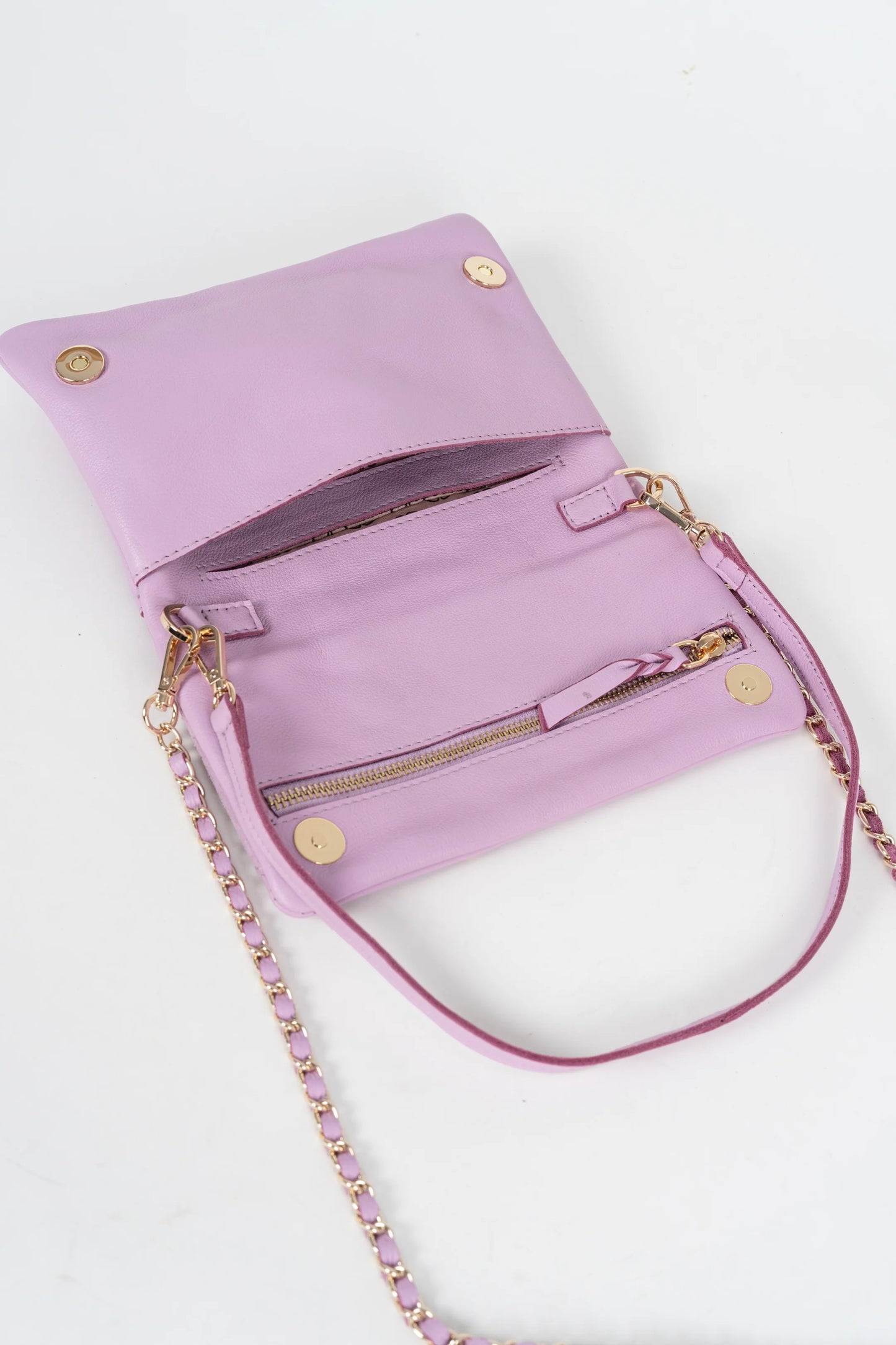 BANDOLERA PUCKET MALVA