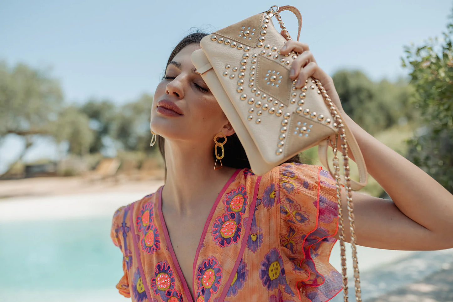 BANDOLERA PUCKET BEIGE