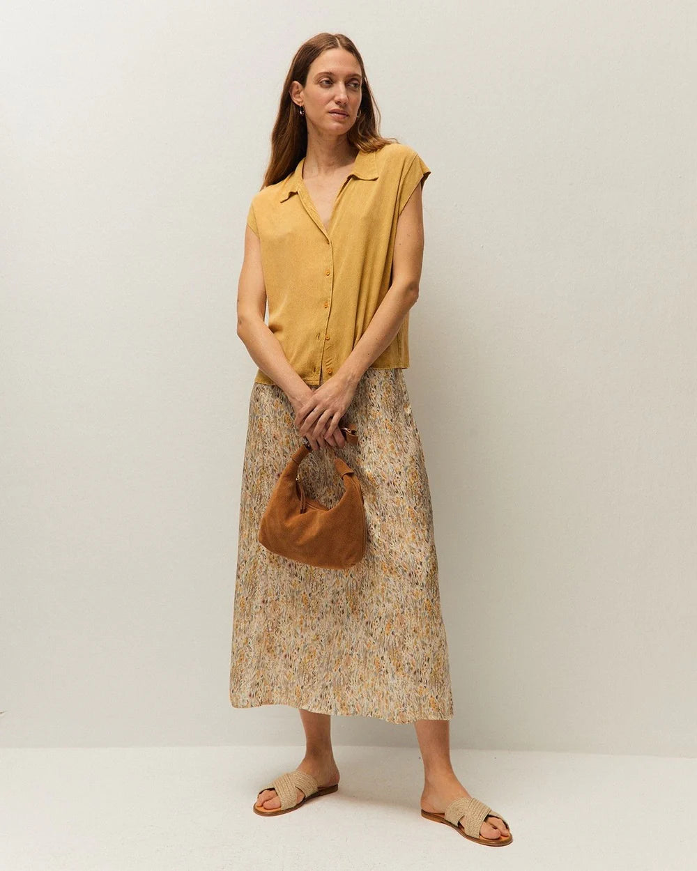 Falda Floral Evasé