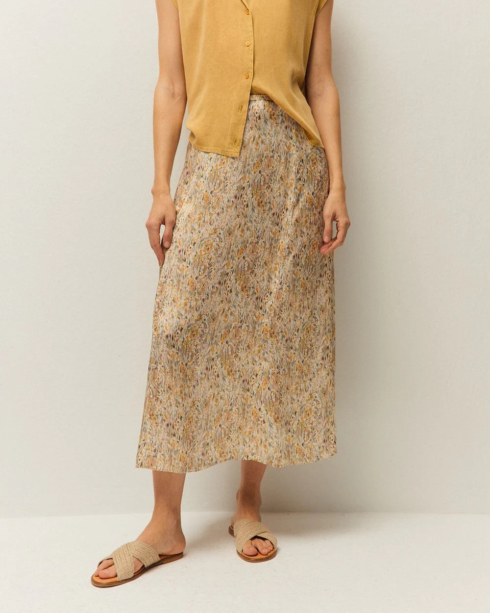 Falda Floral Evasé