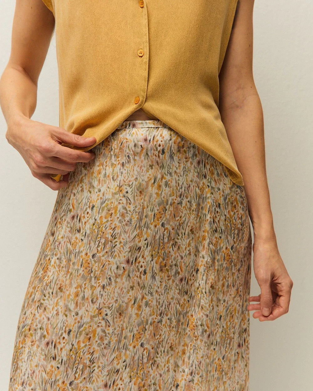 Falda Floral Evasé