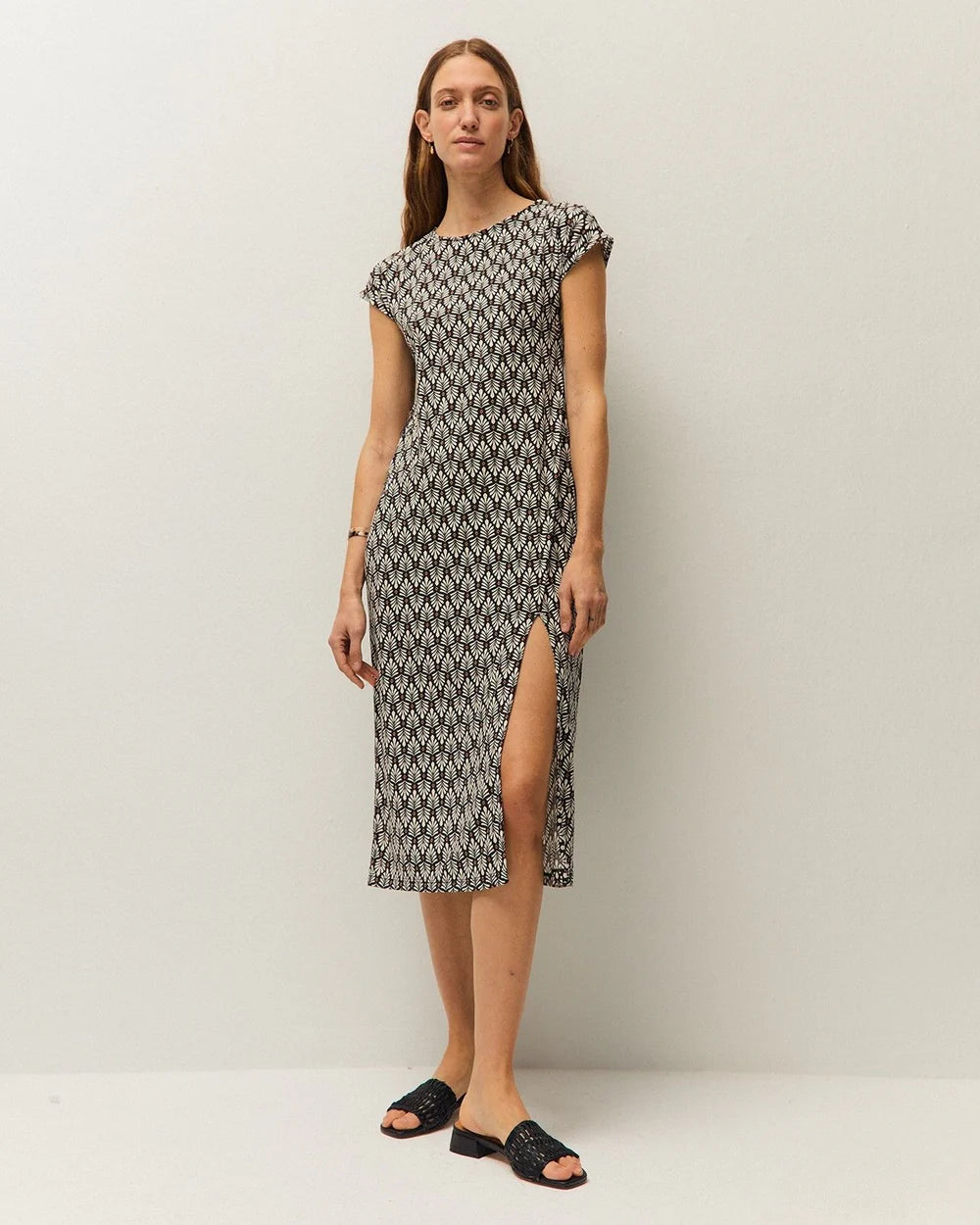 Vestido estampado geométrico