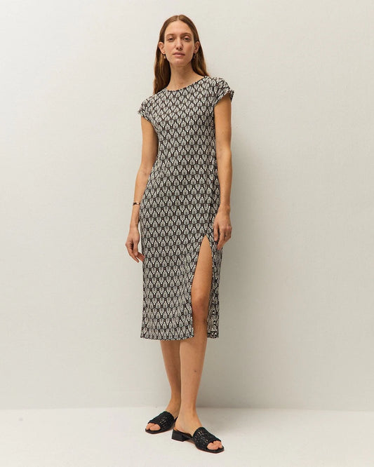 Vestido estampado geométrico