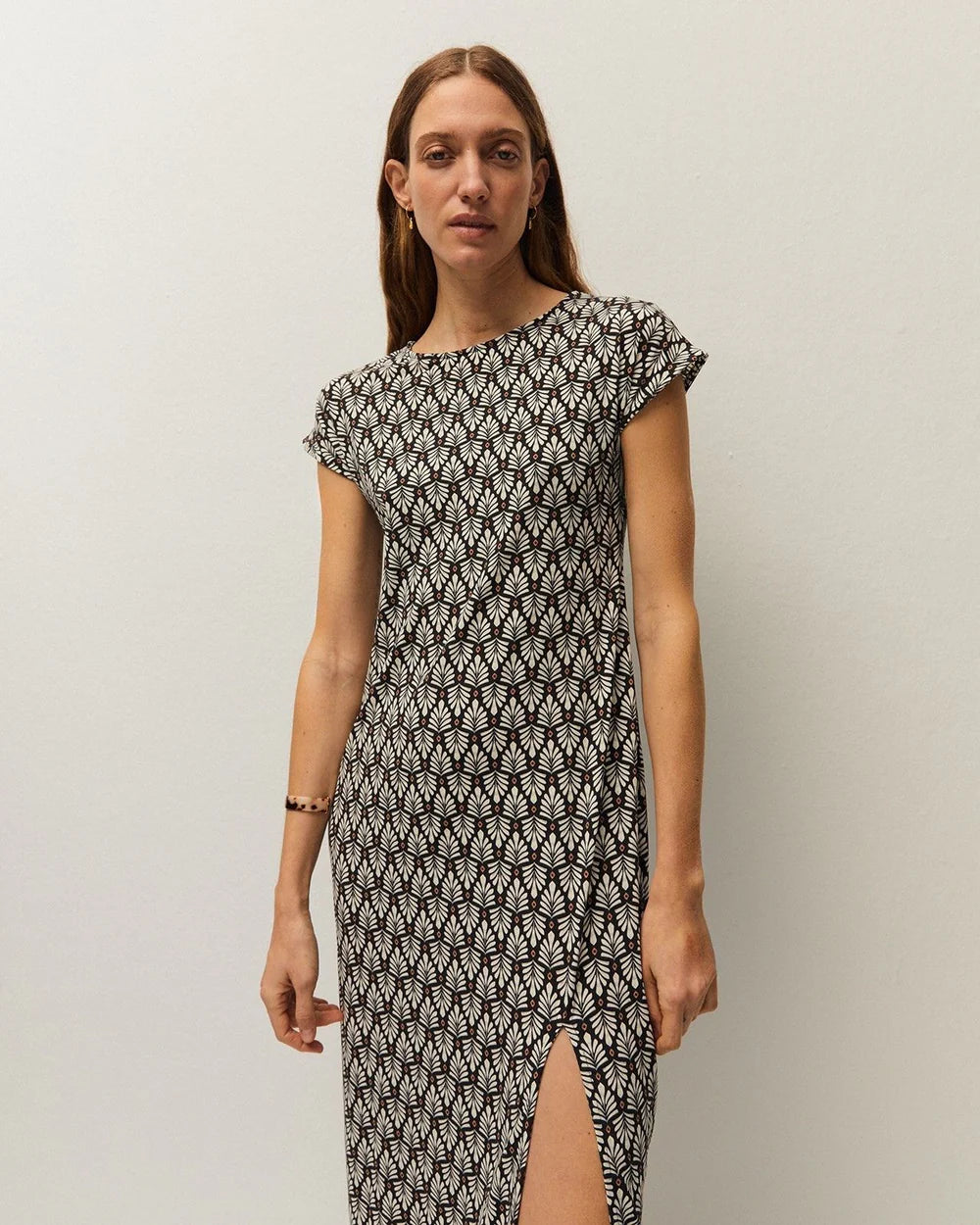 Vestido estampado geométrico